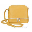 Dámská kožená crossbody kabelka